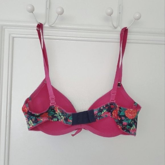 Aerie Limited Edition Pushup- Floral Magenta 'Emma' Bra- 32B - Picture 5 of 9